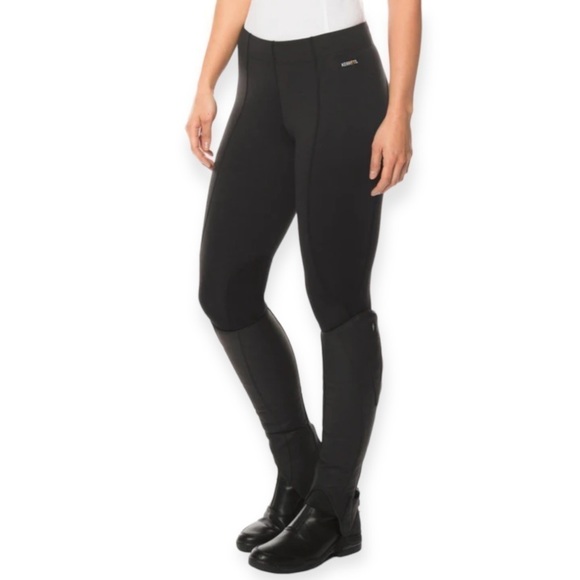 KERRITS Flow Rise Knee Patch Performance Tight 
Women’s Medium Black - Picture 1 of 9